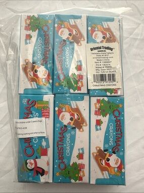 Oriental Trading Christmas Crayons - 24 Box Set